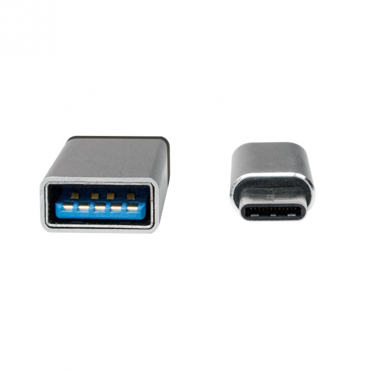 Imagine Adaptor USB 3.0-A la USB-C + adaptor micro USB-B la USB-C, Logilink AU0040