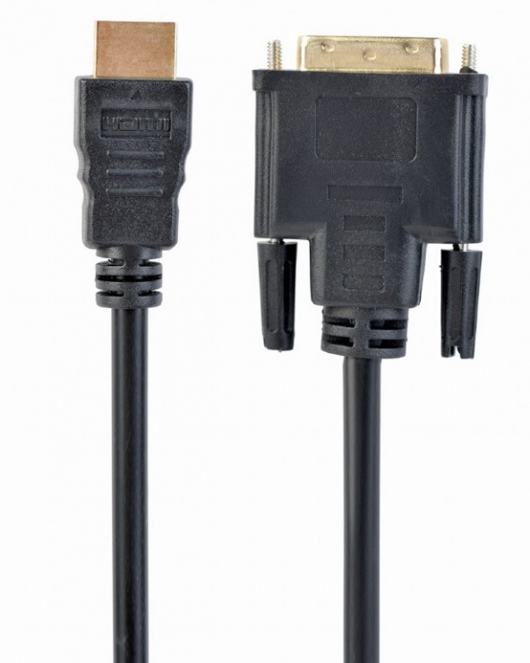 Imagine Cablu HDMI la DVI T-T 0.5m Negru, Gembird CC-HDMI-DVI-0.5M