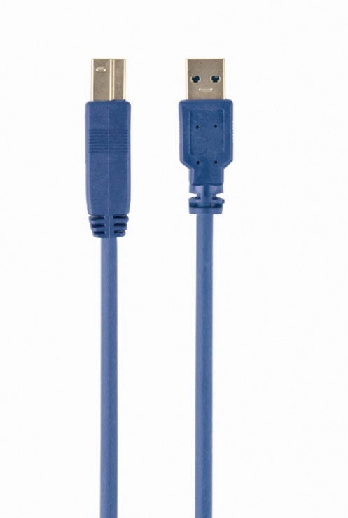 Imagine Cablu USB 3.0 A la B 1.8m, Gembird CCP-USB3-AMBM-6