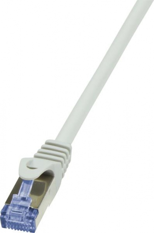 Imagine Cablu de retea RJ45 SFTP cat6A LSOH 0.25m gri, Logilink CQ3012S