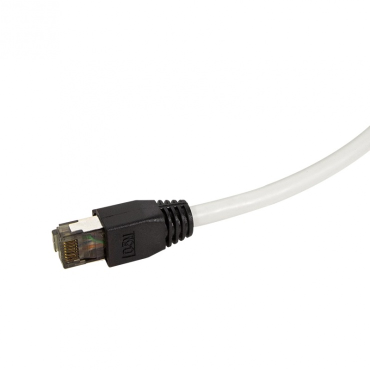 Imagine Cablu de retea RJ45 S/FTP Cat 8.1 LSOH 0.5m gri, Logilink CQ8022S