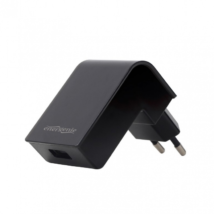 Imagine Incarcator priza 1 x USB 2.1A Negru, Energenie EG-UC2A-02