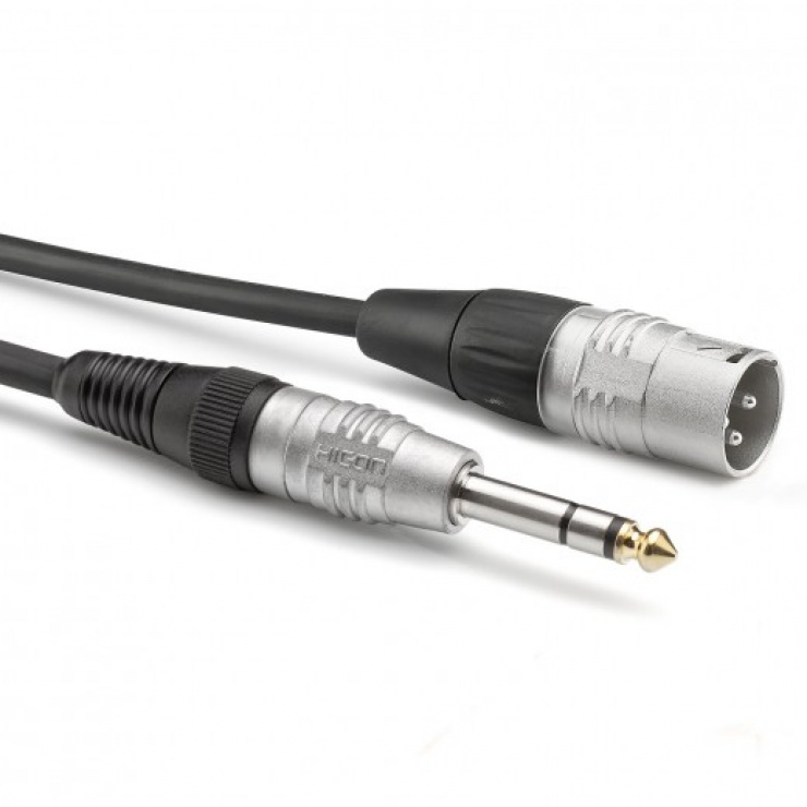 Imagine Cablu audio jack stereo 6.35mm la XLR 3 pini T-T 6m, HBP-XM6S-0600