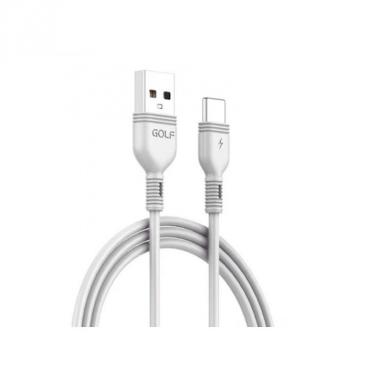 Imagine Cablu de date si incarcare USB 2.0 la USB-C 1m Alb, GC-75T