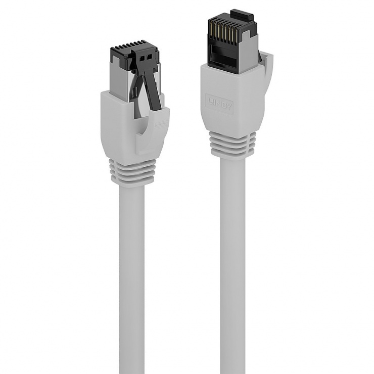 Imagine Cablu de retea RJ45 cat. 8.1 LSOH 0.3m Gri, Lindy L47430