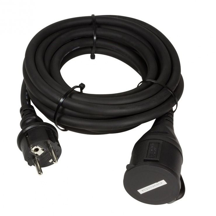 Imagine Cablu prelungitor Schuko alimentare cu protectie, rezistent la apa IP44 5m, Logilink LPS102