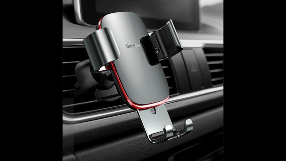 Imagine Suport auto magnetic pentru smartphone cu montare ventilator Argintiu, Baseus Baseus MetalAge/Air