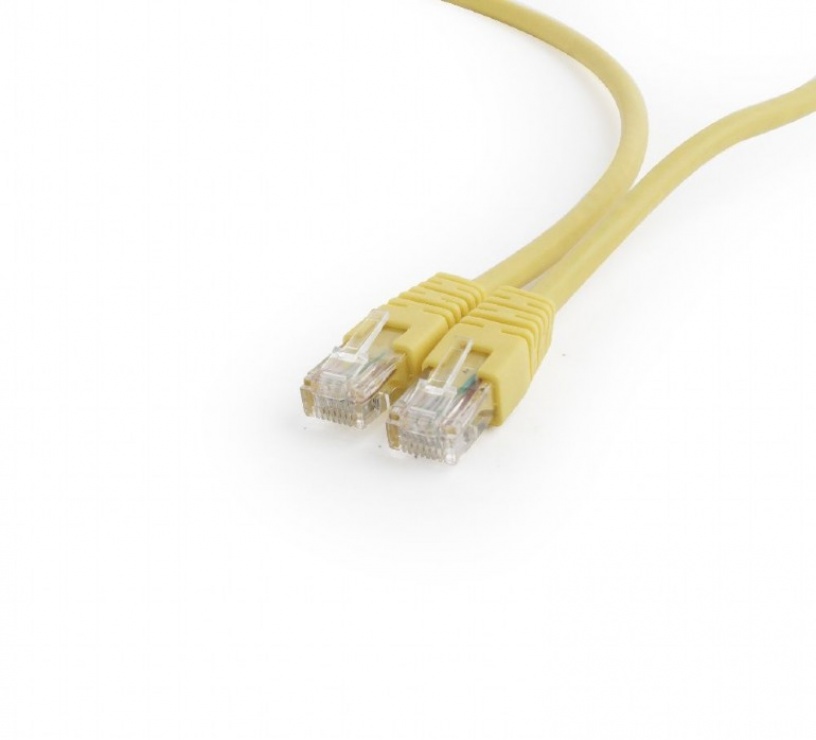 Imagine Cablu de retea RJ45 0.25m cat 6 UTP galben, Gembird PP6U-0.25M/Y