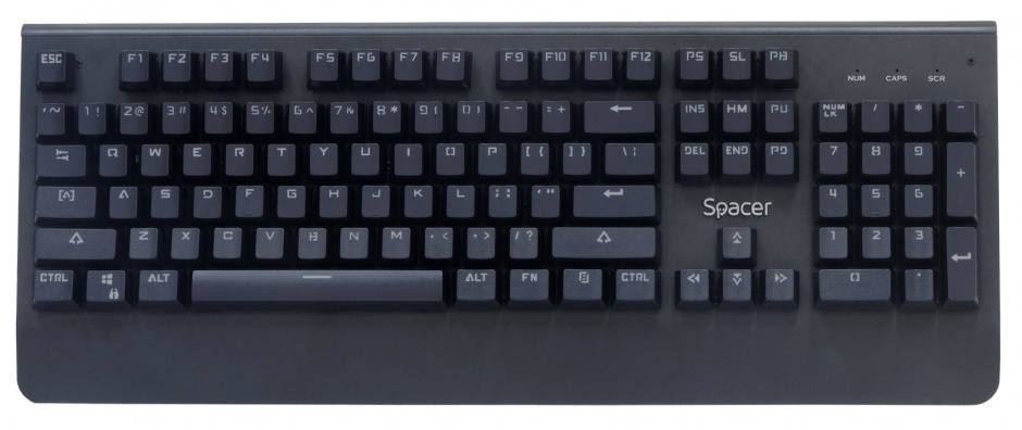 Imagine Tastatura mecanica USB anti-spill Negru, Spacer SPKB-MK-01