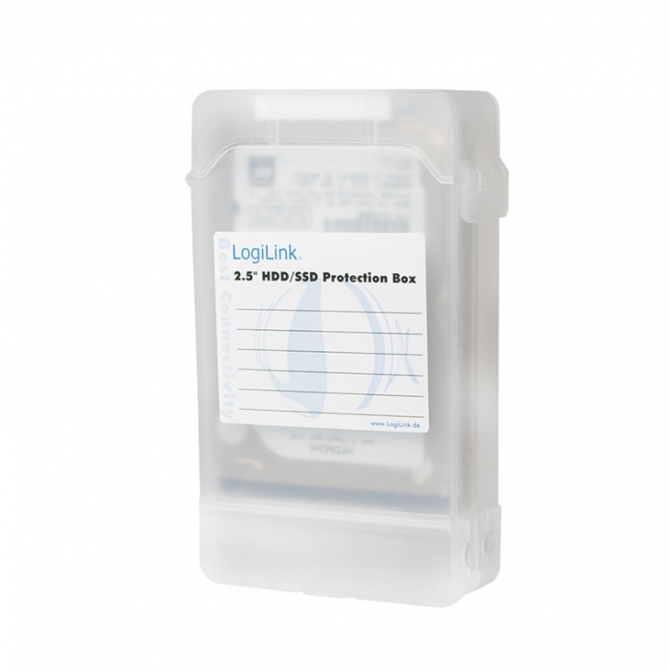 Imagine Carcasa de protectie pentru 2 x HDD 2.5" transparent, Logilink UA0277