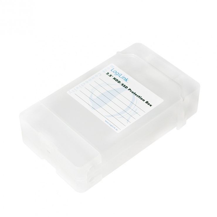 Imagine Carcasa de protectie pentru 2 x HDD 2.5" transparent, Logilink UA0277