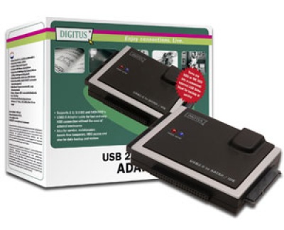 Imagine Adaptor portabil USB 2.0 - SATA/IDE Digitus