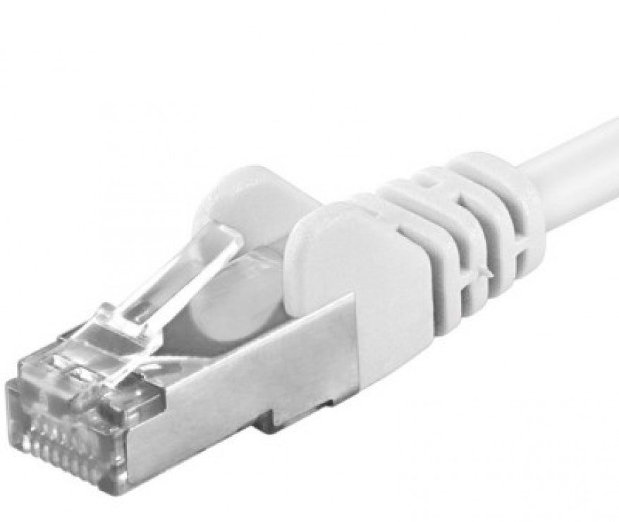 Imagine Cablu de retea SFTP cat 6A 0.25m Alb, SP6ASFTP002W