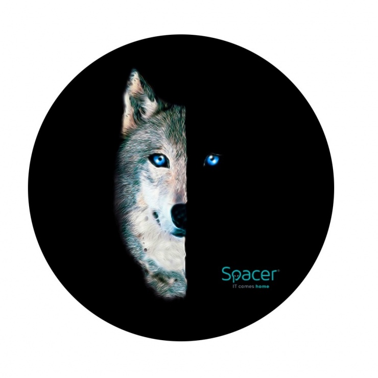 Imagine Covor gaming rotund 120cm Wolf, Spacer SPFP-WOLF-120