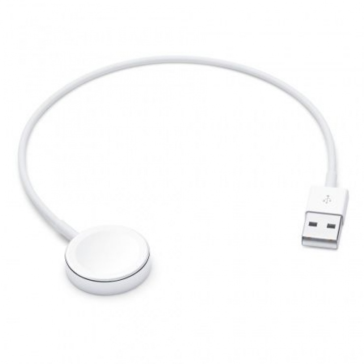 Imagine Cablu de incarcare USB-A pentru Apple Watch 0.3m Alb, Apple MLLA2ZM/A