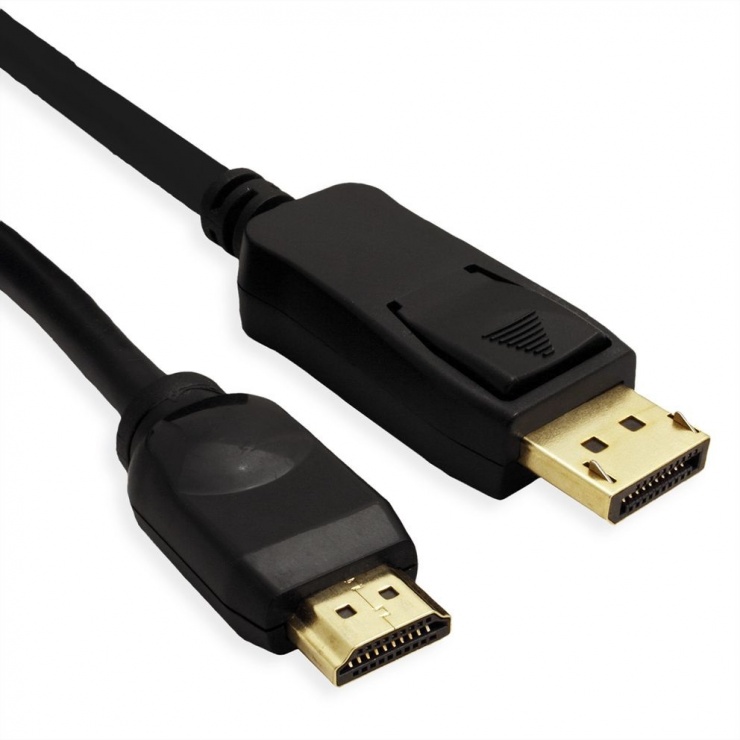Imagine Cablu MYCON Displayport la HDMI UHD 4K T-T 3m Negru, CON5787