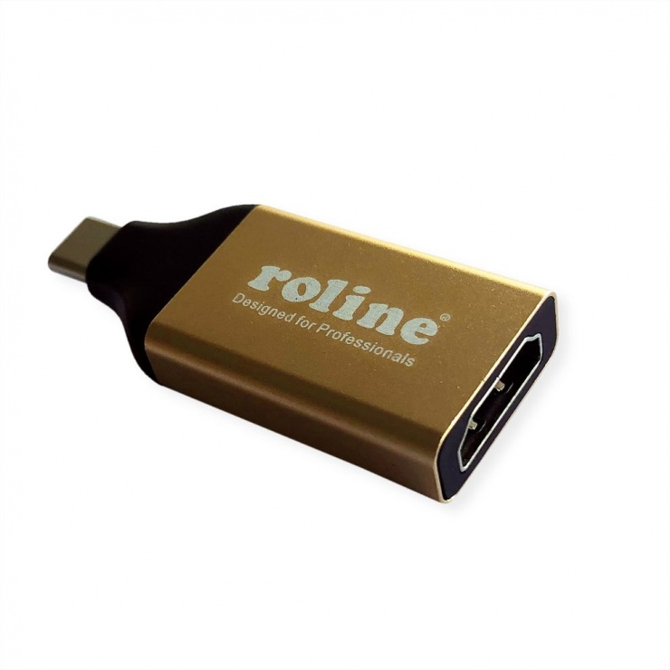Imagine Adaptor GOLD USB-C la HDMI 4K@60Hz T-M, Roline 12.03.3231