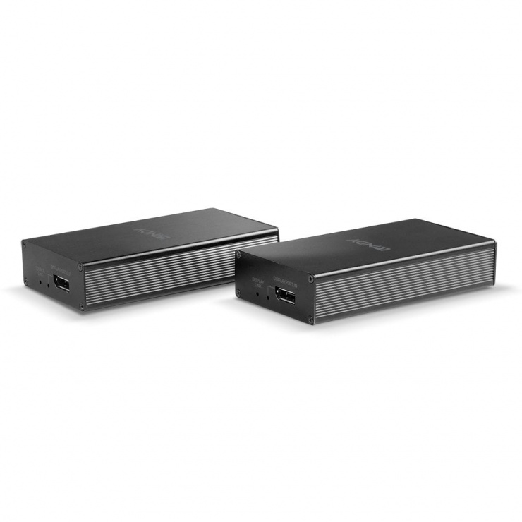 Imagine Extender Displayport 4K@60Hz prin Fibra optica 1200m, Lindy L38417