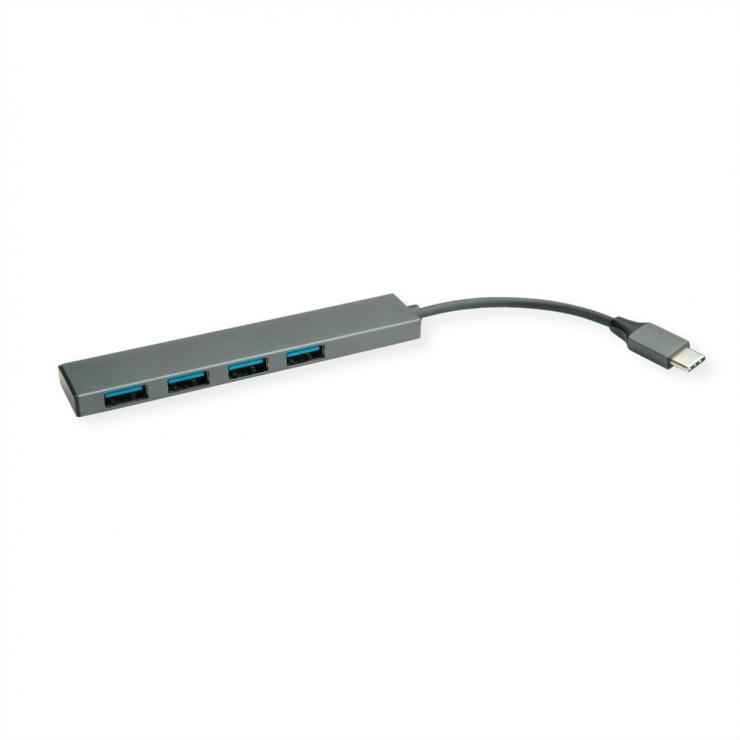 Imagine HUB ultra slim USB 3.2 Gen 1-C la 4 x USB-A, Roline 14.02.5052