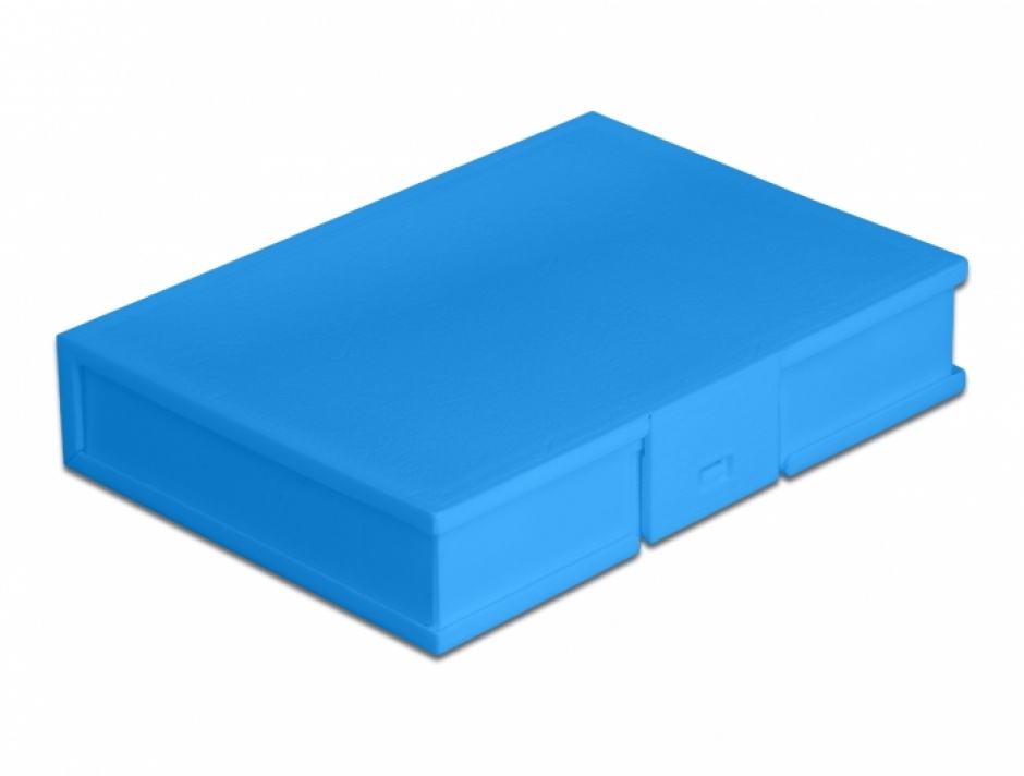 Imagine Carcasa de protectie pentru HDD / SSD 3.5" Albastru, Delock 18373