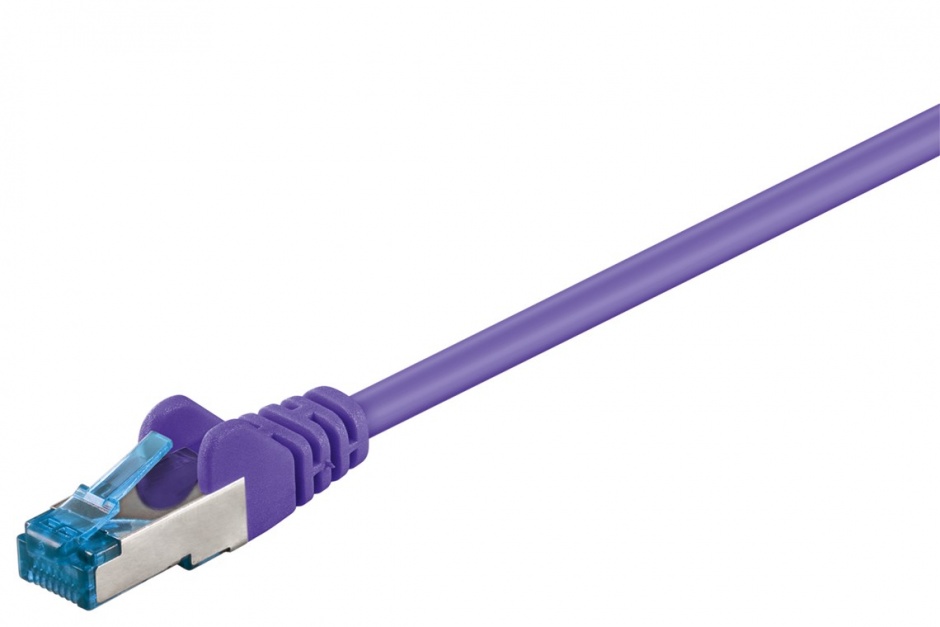 Imagine Cablu de retea RJ45 cat 6A SFTP 0.25m Mov, sp6asftp002V