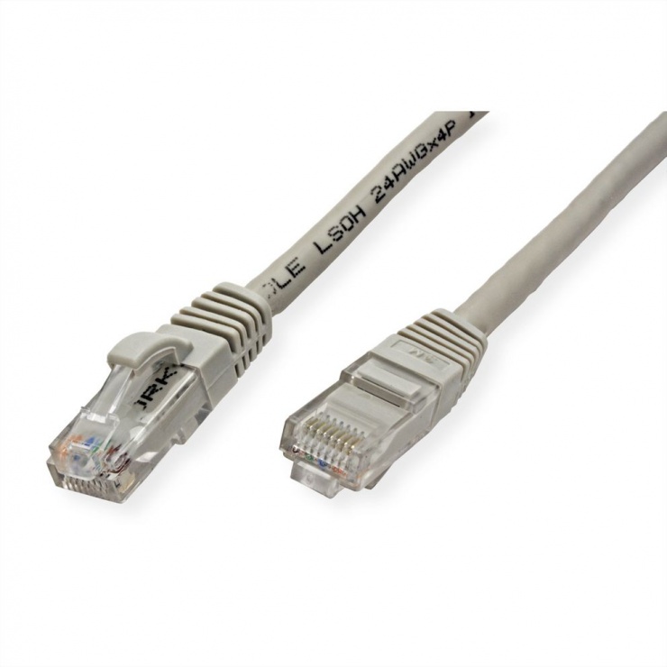 Imagine Cablu de retea RJ45 cat 6 UTP LSOH 1.5m Gri, Value 21.99.0250