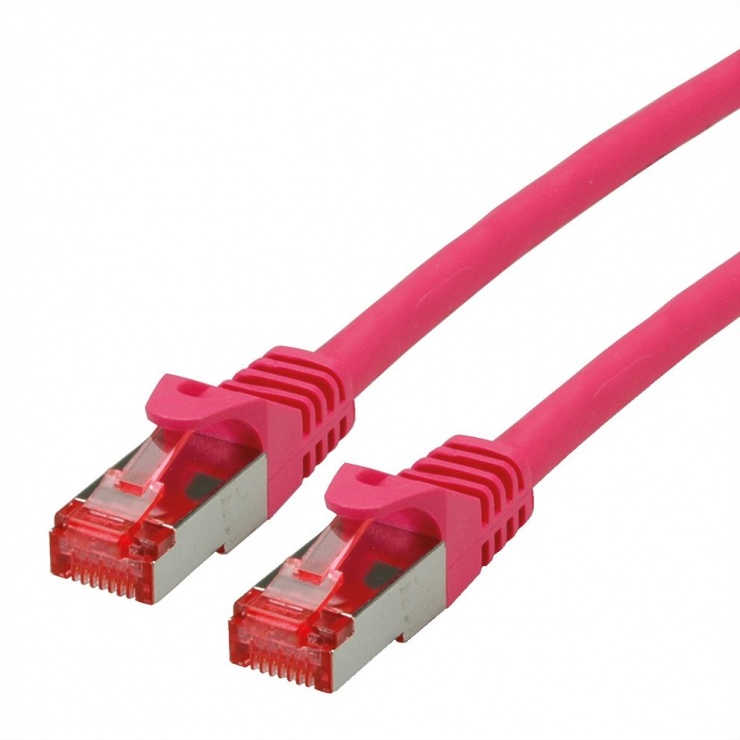 Imagine Cablu de retea SFTP cat 6 Component Level LSOH roz 2m, Roline 21.15.2692