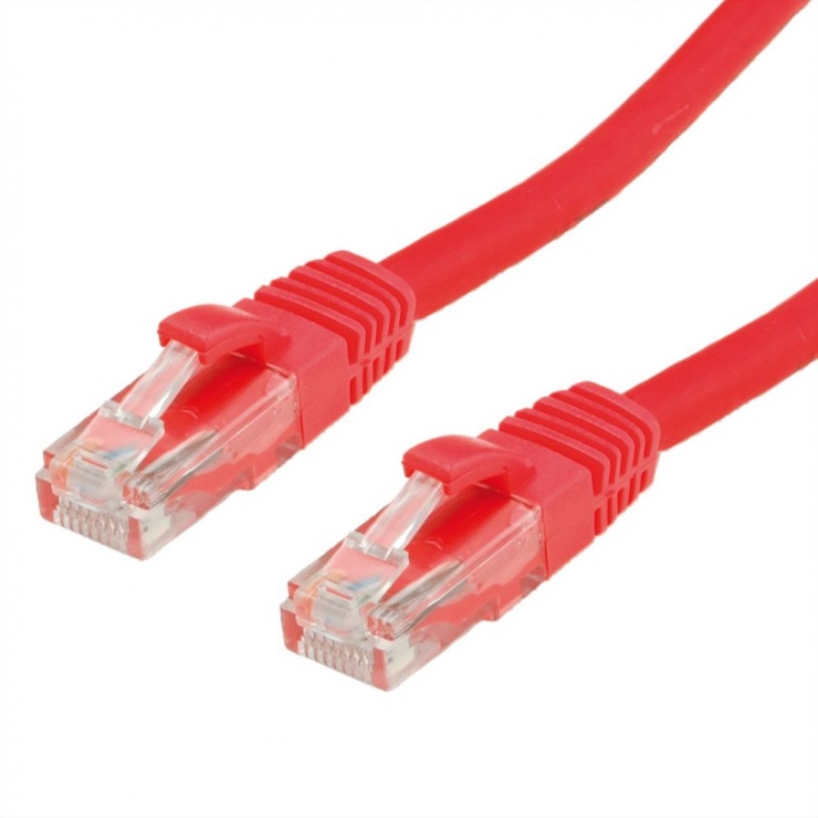 Imagine Cablu de retea RJ45 cat. 6A UTP 10m Rosu, Value 21.99.1427