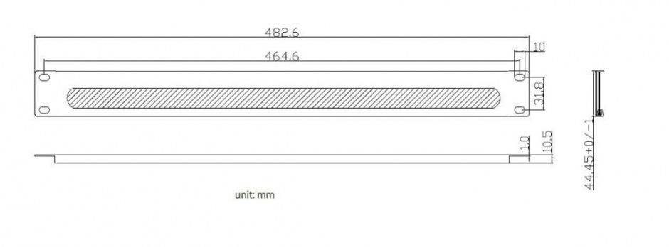 Imagine Panou cabluri cu perii ghidaj 19" 1U RAL7035 Gri deschis, Value 26.99.0313
