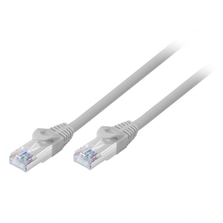 Imagine Cablu de retea RJ45 cat.6 FTP 5m Gri, Lindy L47255