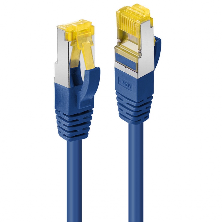 Imagine Cablu de retea S/FTP cat 7 LSOH Albastru 10m, Lindy L47283