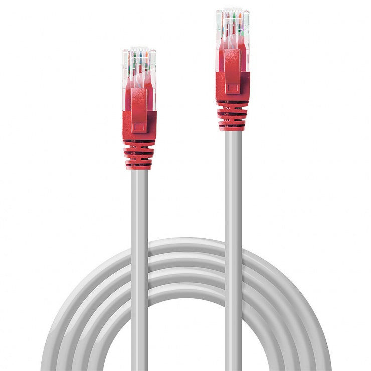 Imagine Cablu de retea cat 6 UTP Crossover cupru 1m Gri, Lindy L48137