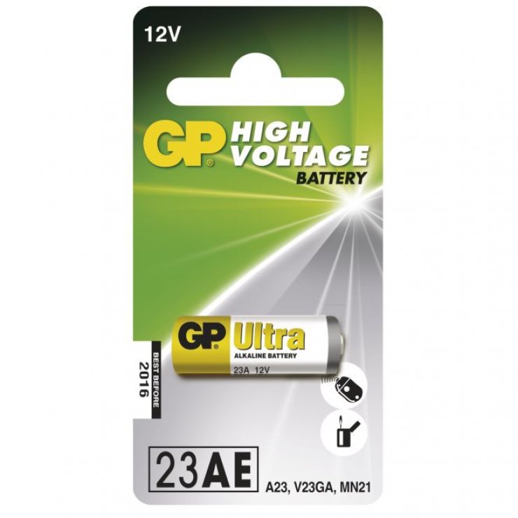 Imagine Baterie pentru telecomanda auto alcalina MN21 23A 12V, GP Batteries GPPBA23AF000