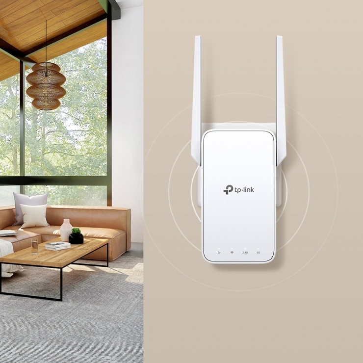 Imagine Range Extender Wi-Fi AC1200 cu Tehnologie OneMesh, TP-LINK RE315