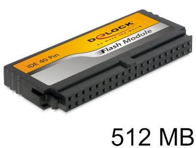 Imagine Modul Flash IDE 40 Pini 512MB Vertical, Delock 54143