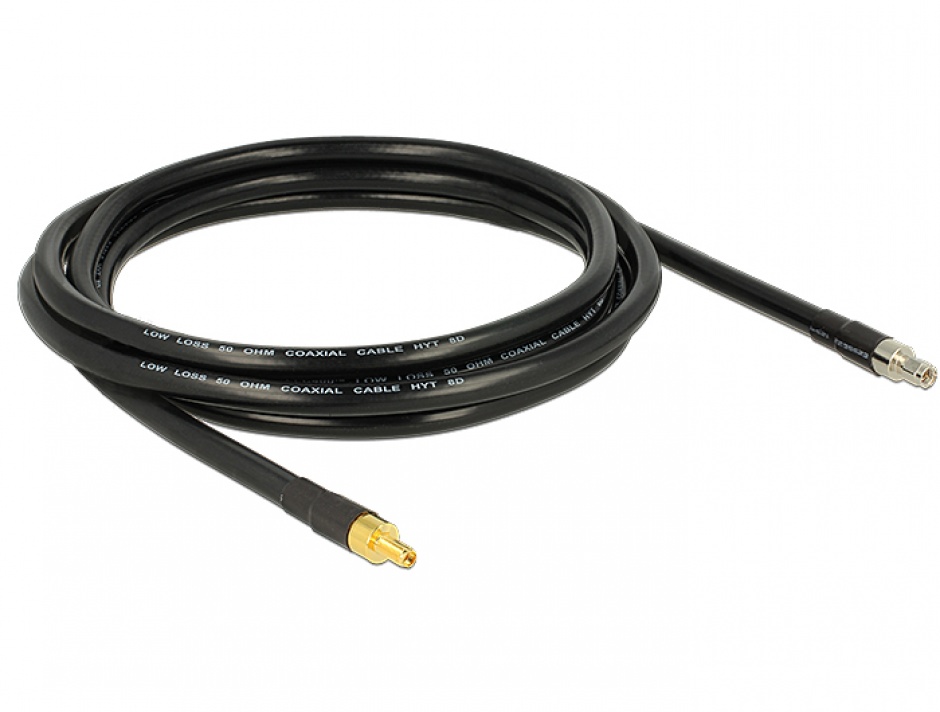 Imagine Cablu antena SMA plug la SMA jack CFD400 LLC400 3m low loss, Delock 13007