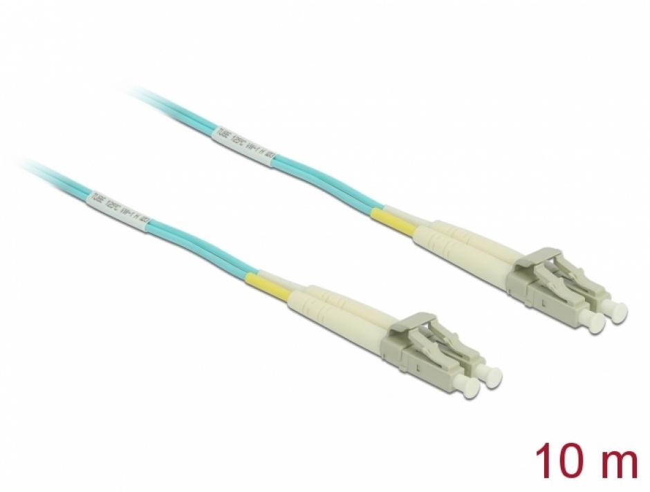 Imagine Cablu fibra optica LC- LC Multi-mode OM3 10m, Delock 86562