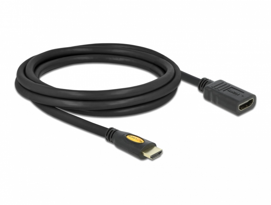 Imagine Cablu prelungitor HDMI 4K 1.4 T-M 2m, Delock 83080