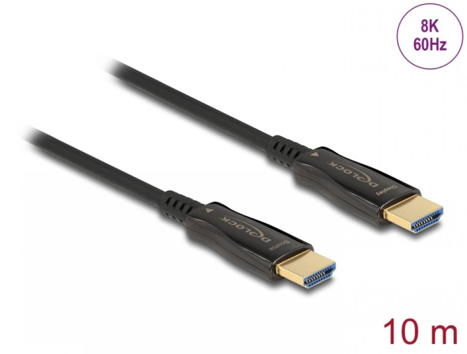 Imagine Cablu activ optic HDMI 8K60Hz T-T 10m, Delock 84034