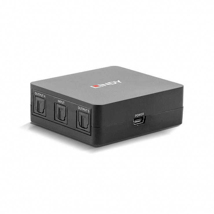 Imagine Multiplicator audio optic Toslink 5 porturi, Lindy L70481