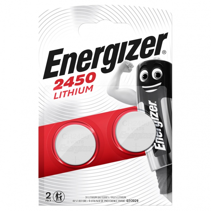 Imagine Set 2 buc baterie Litiu CR2450, Energizer
