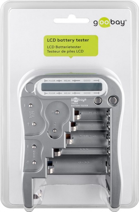 Imagine Tester LCD baterii cu afisaj, Goobay G78325