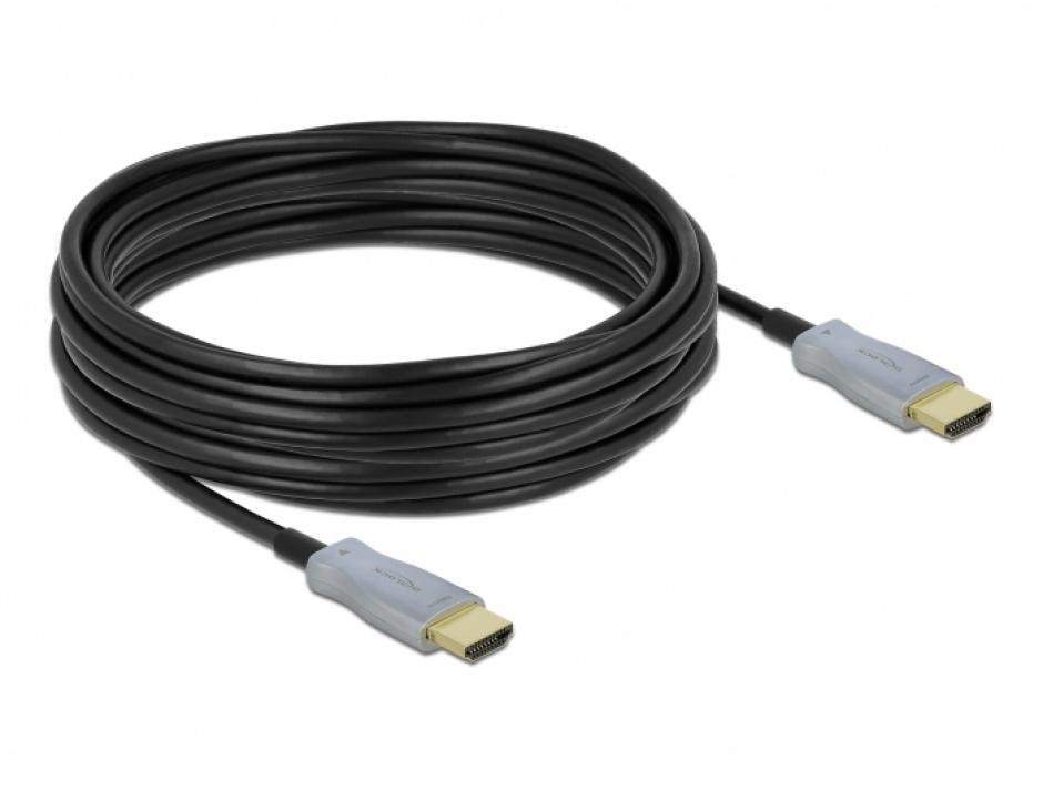 Imagine Cablu optic activ HDMI 4K60Hz HDR T-T 10m, Delock 85010