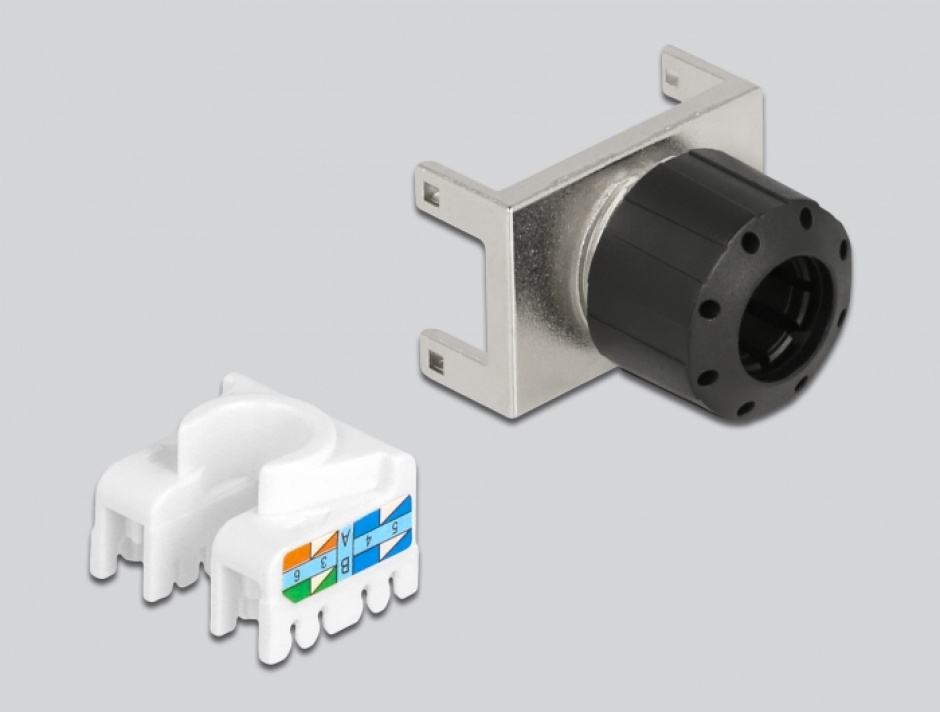 Imagine Modul keystone RJ45 la LSA STP Cat.6A toolfree 180 grade, Delock 87036