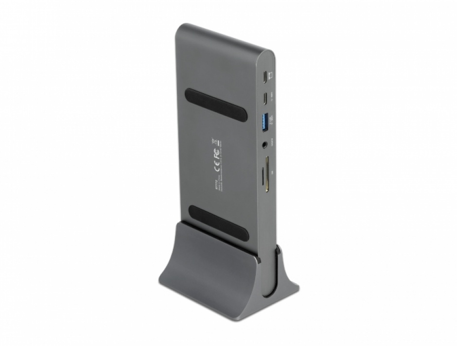 Imagine Docking Station 4K USB Type-C la HDMI / DisplayPort 1.4/ USB / LAN / SD / PD 3.0, Delock 87772