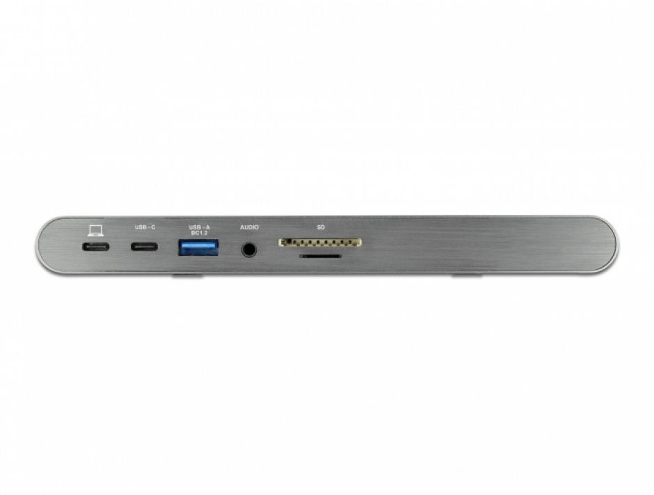 Imagine Docking Station 4K USB Type-C la HDMI / DisplayPort 1.4/ USB / LAN / SD / PD 3.0, Delock 87772