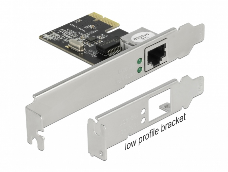 Imagine Placa de retea PCI Express Gigabit + low profile, Delock 89189