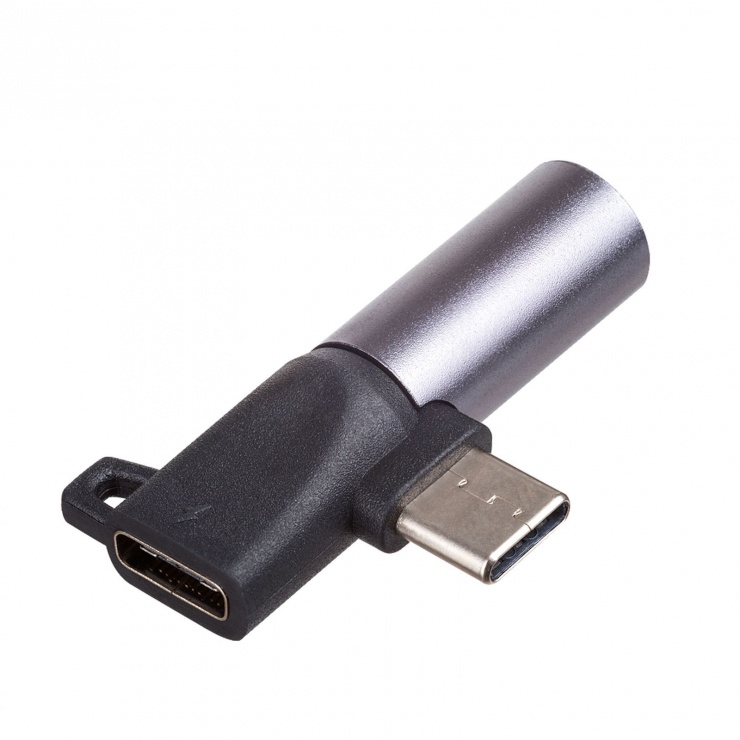 Imagine Adaptor USB type C la USB type C + jack 3.5mm T-M, AK-AD-62
