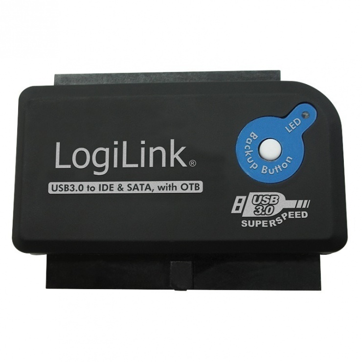 Imagine Adaptor USB 3.0 la SATA/IDE pentru HDD 2.5"/3.5", Logilink AU0028A
