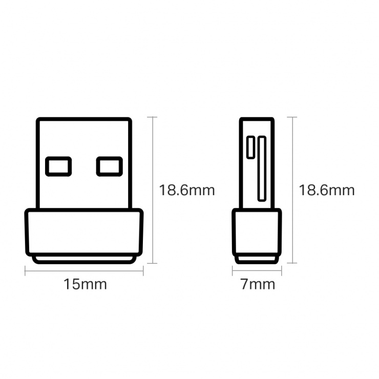 Imagine Adaptor USB Nano Wireless AC600, TP-LINK Archer T600U NANO